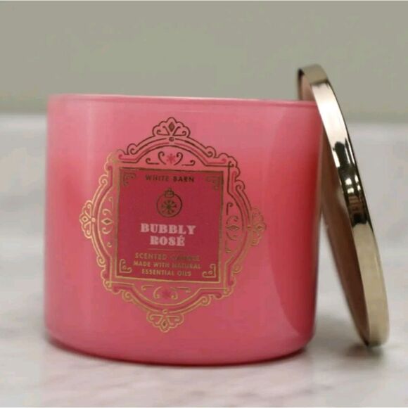 BRAND NEW BATH & BODY WORKS BUBBLY ROSE 3-Wick LARGE 14.5 oz CANDLE - Picture 11 of 11